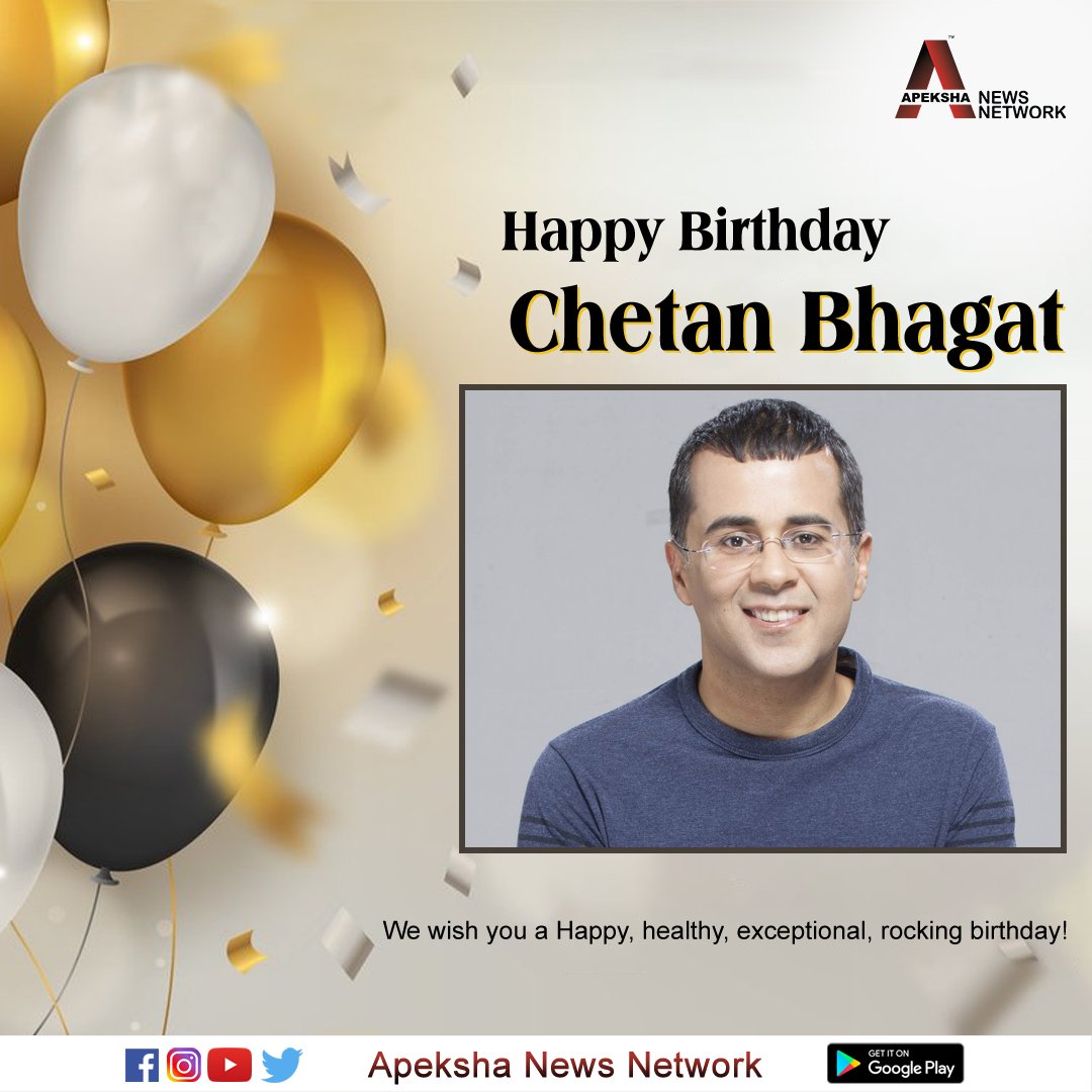 Here\s wishing the Indian author a very Happy Birthday.  