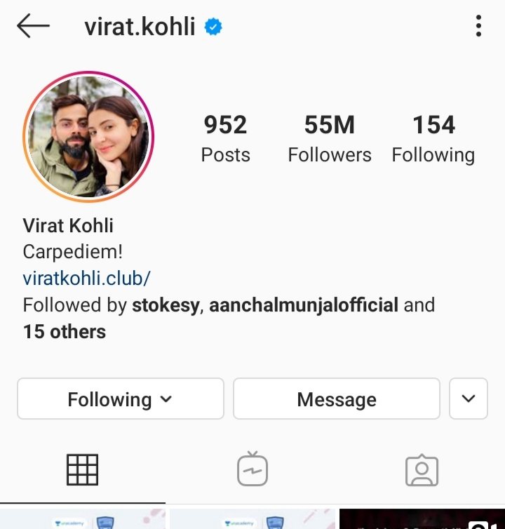 CricketMAN2 on Twitter: "First Indian Man to Complete 55 Million followers  On Instagram - Virat Kohli On Twitter - Narendra Modi On Facebook - No One  https://t.co/BUBQcZGmqq" / Twitter