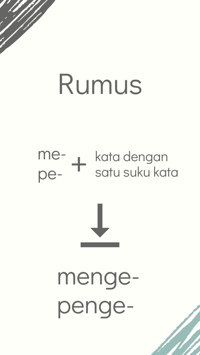 Fauzan Al Rasyid On Twitter Oke Waktunya Pembahasan Sekarang Kita Membahas Tentang Penulisan Imbuhan Pada Kata Bersuku Kata Tunggal