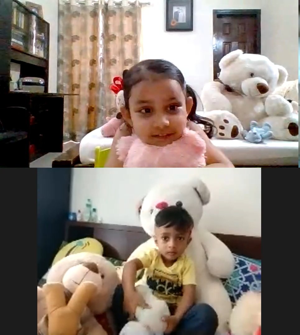 deswal_tripti's tweet photo. PN Ss took their teddies for a virtual picnic ! As they hugged their favourite teddy ,they pointed out the smallest and the biggest teddy they had! #playbasedlearning #foundationalmath #EYmatters #onlinelearning
@AneeshaSahni @deepa_nanda @soniasingh_13 https://t.co/F30LI6HDCw