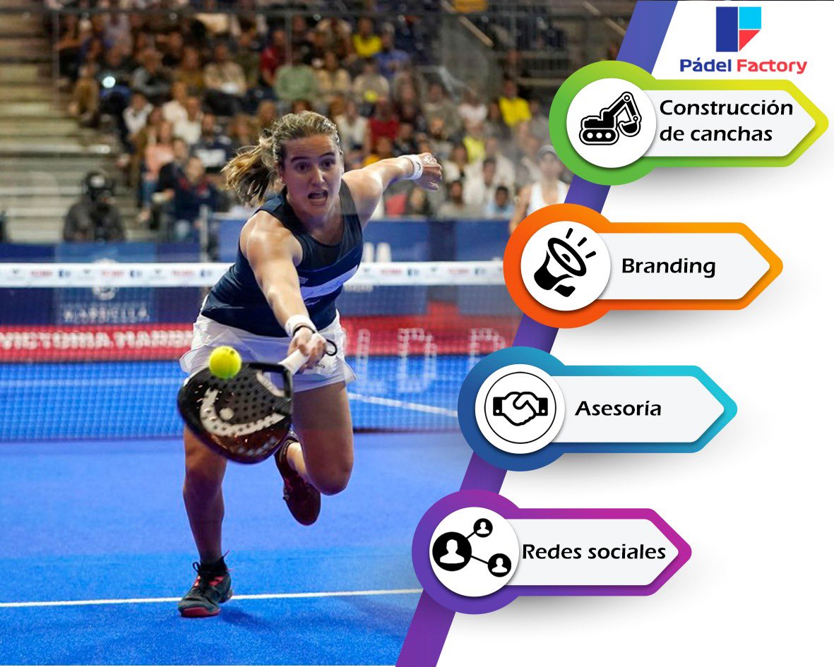 Nuestro objetivo es colaborar al crecimiento del Pádel 🎾 en México🇲🇽  
⚒ Construcción de canchas de Pádel
™️ Branding 
📋 Asesoría 
📍 Redes Sociales
.
.
.
#padelfactorymx #padelmexicano #padelmexico #construccioncanchaspadel #vivepadel #padelgrowth #padelcrece #padeltime