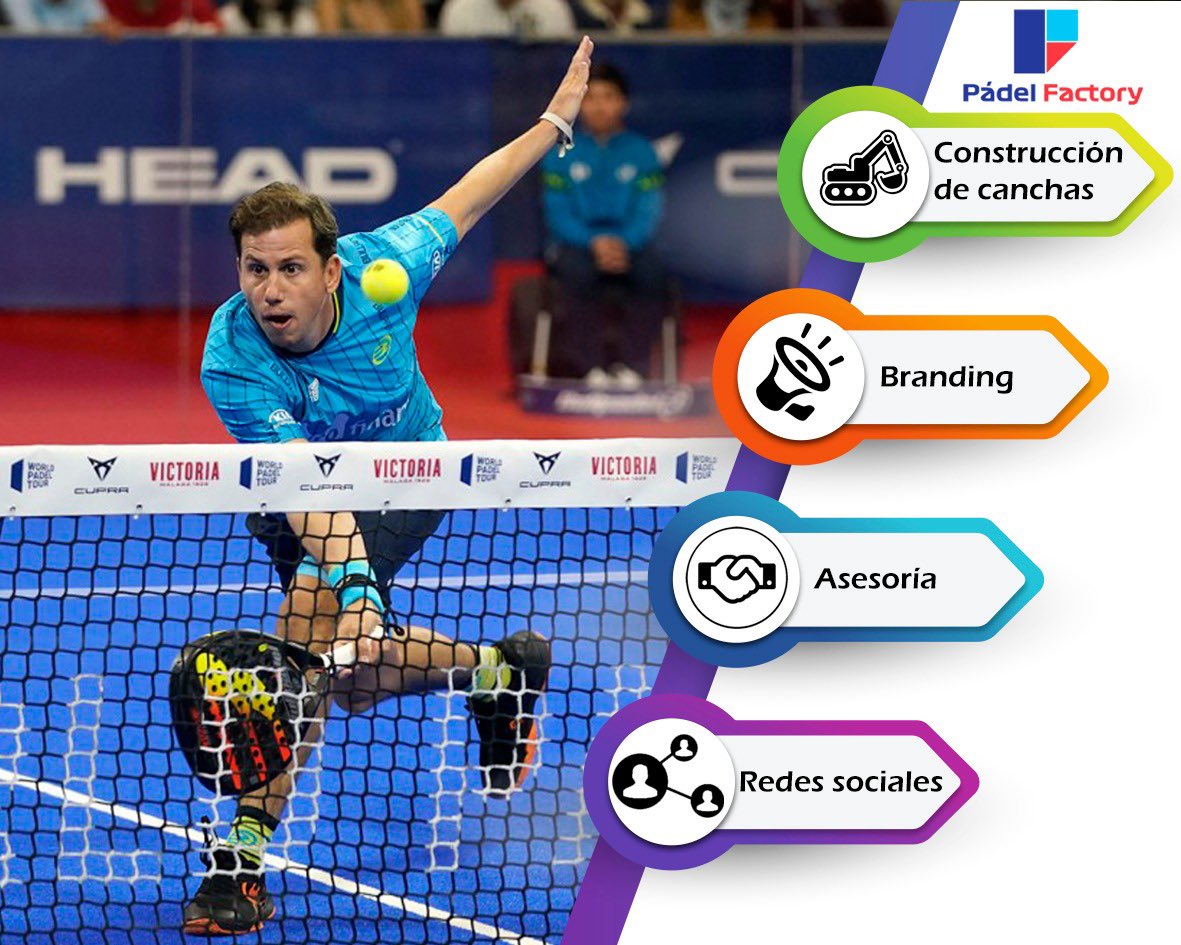 Nuestro objetivo es colaborar al crecimiento del Pádel 🎾 en México🇲🇽  
⚒ Construcción de canchas de Pádel
™️ Branding 
📋 Asesoría 
📍 Redes Sociales
.
.
.
#padelfactorymx #padelmexicano #padelmexico #construccioncanchaspadel #vivepadel #padelgrowth #padelcrece #padeltime