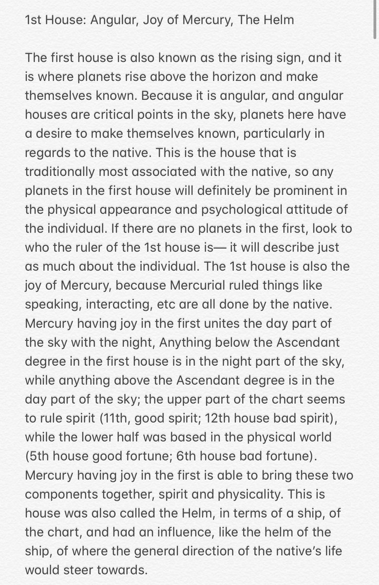 [ The 1st House ]• Angular• Joy of Mercury• The ‘Helm’