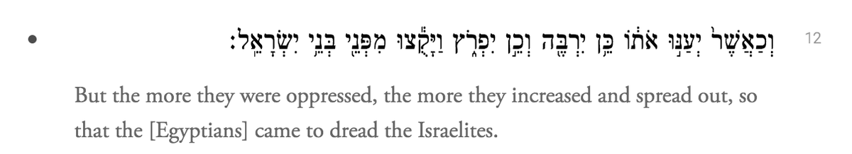 And how do the Egyptians feel about this? They're "grieved" or filled with "dread," but that term (it also has connotations of "disgust") but it also has the sense of severing or distancing oneself.Might be a stretch but it's an interesting juxtaposition.