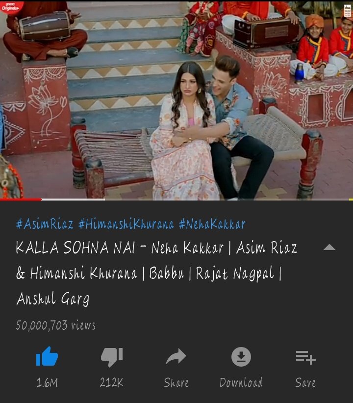 50 million finally
I cant explain how much this makes me happy i mean i cant express
How much i waited for this
Coming up through all taunts hate underestimation !! We still kept climbing and this is a huge success for us❤
Congrats to everyone who wished for this
#KallaSohnaNai