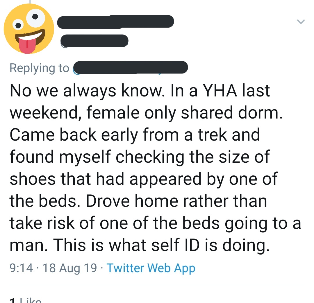 Sorry you're not even a woman if you have big feet now