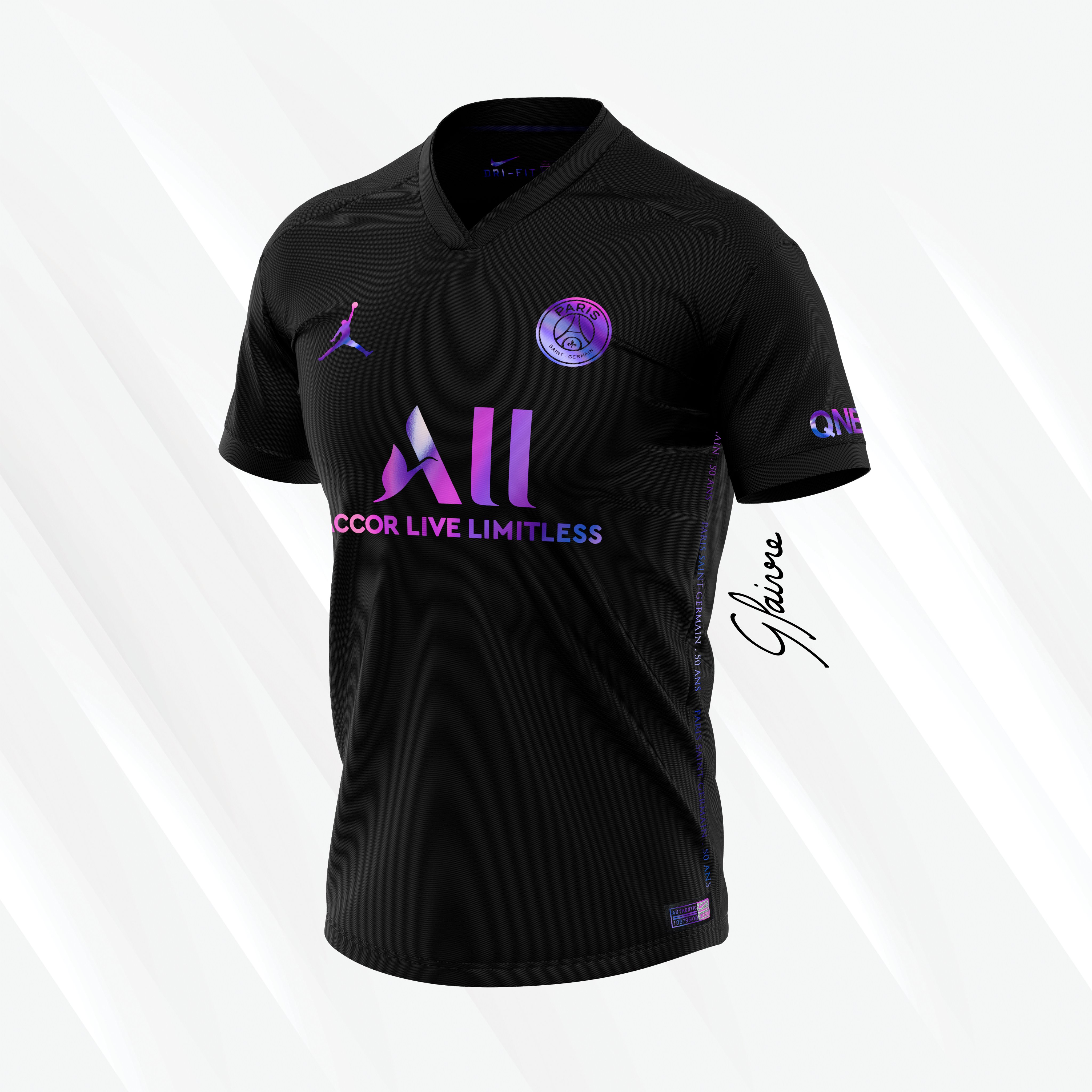 Five Nike Paris Saint-Germain Concept Kits by mbroidered