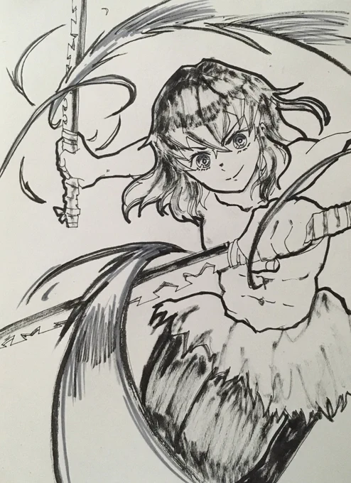 以前描いた墨絵をデジタルで修正しました?

やはりスマホ凄い…

(墨絵→線画→シンプル→イチゴ追いかける笑)

 #鬼滅イラスト #イラスト #伊之助 