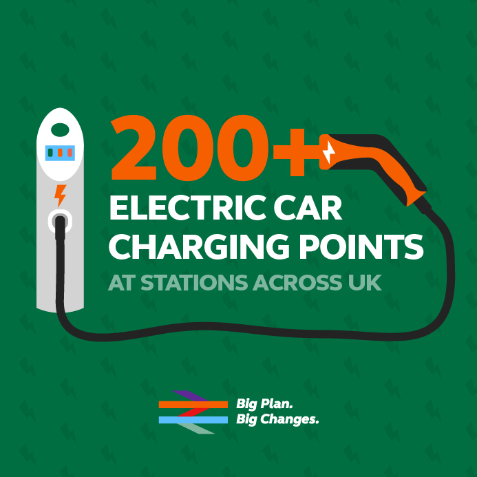 We’re also helping our passengers start and end their journeys in greener ways. That’s why across our network we have over 80,000 cycle spaces at more than 500 stations, as well as over 200 electric car charging points.  #EarthDay  