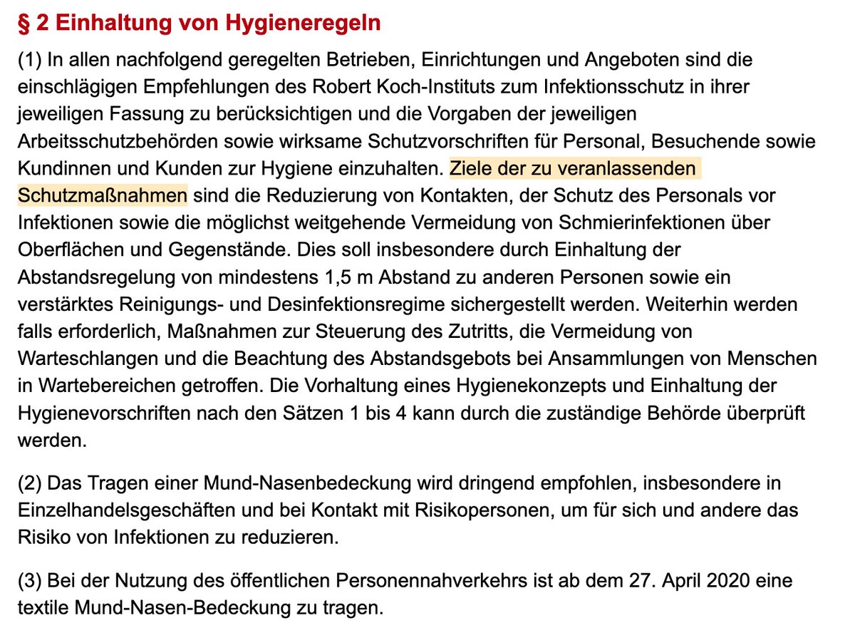 prof_mayer's tweet photo. Aha. Der berliner Verordnungsgeber sagt beim 4. Anlauf der Eindämmungsmaßnahmenverordnung v. 21.4.20 dann doch endlich mal genauer, was Ziel der Regelungen ist. Das erleichtert die Verhältnismäßigkeitsprüfung. #coronalaw https://t.co/SKYwguy6KN https://t.co/1GcgupPW8X