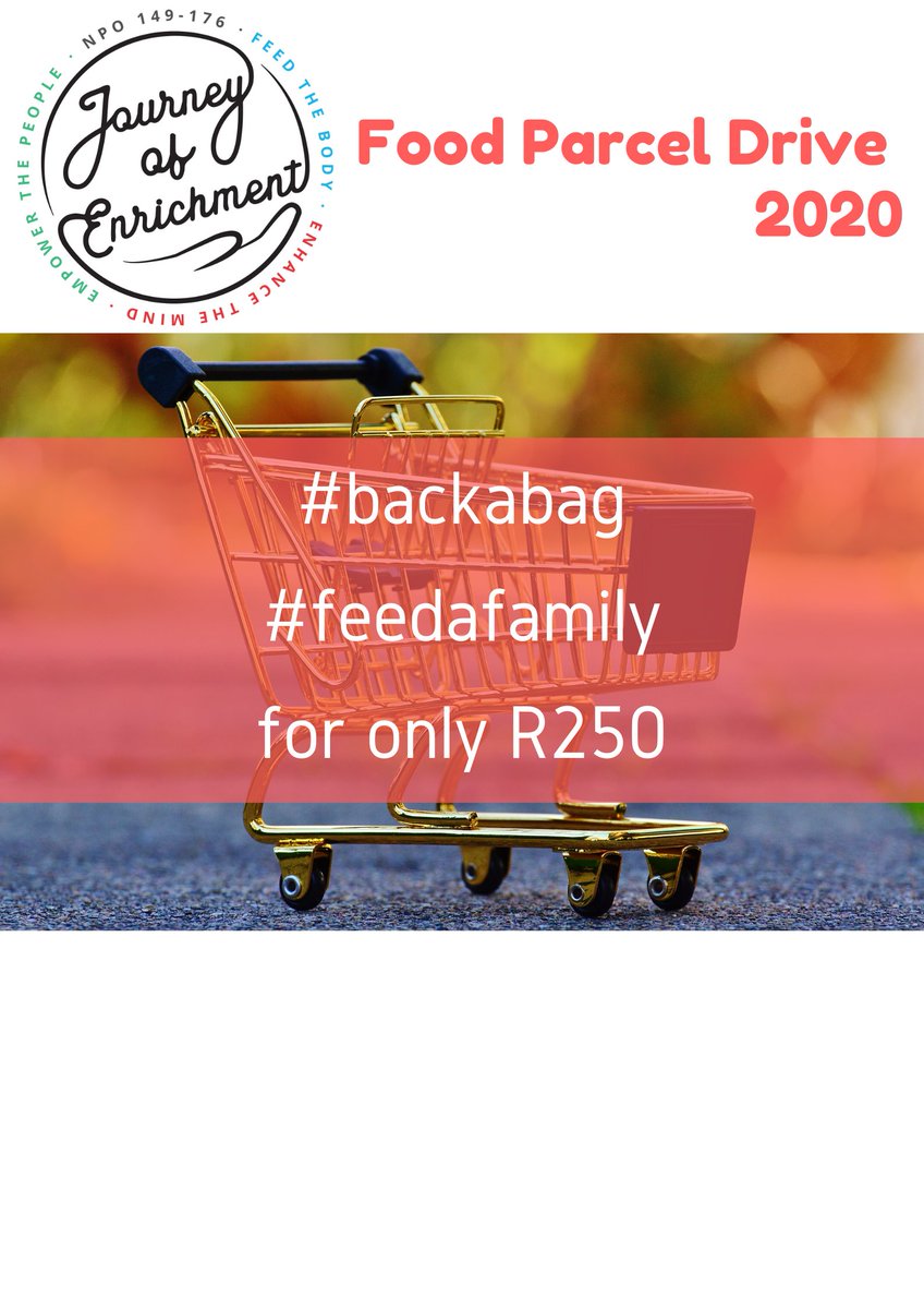 journeyofenrich's tweet photo. #foodparcels
#backabag 
#feedafamily
#journeyofenrichment 
Help us #feedthehungry. https://t.co/w5kWhiyS2p