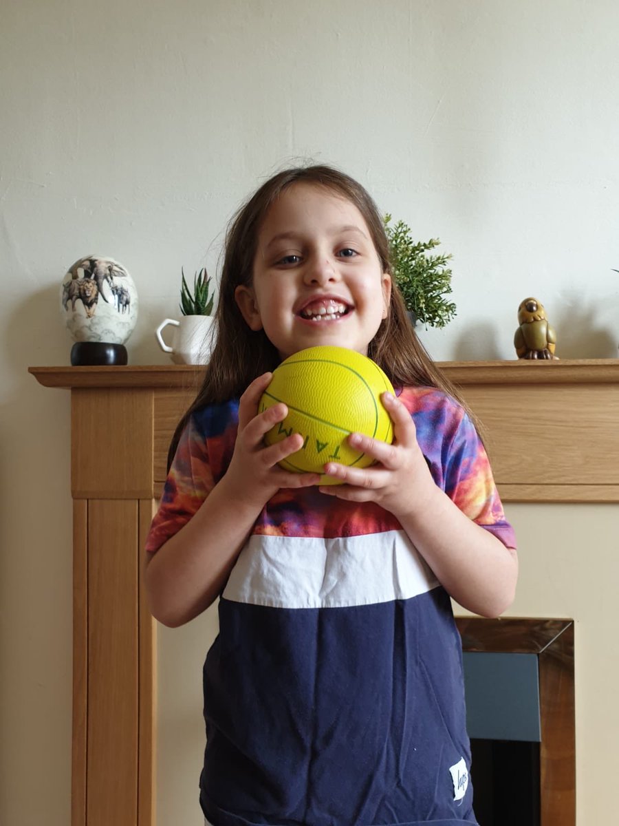 BASchoolWork's tweet photo. @MissAdamson1 @Kirkcaldywestps Bella and Alex chose a Ball Each https://t.co/fGs0mwSsSa