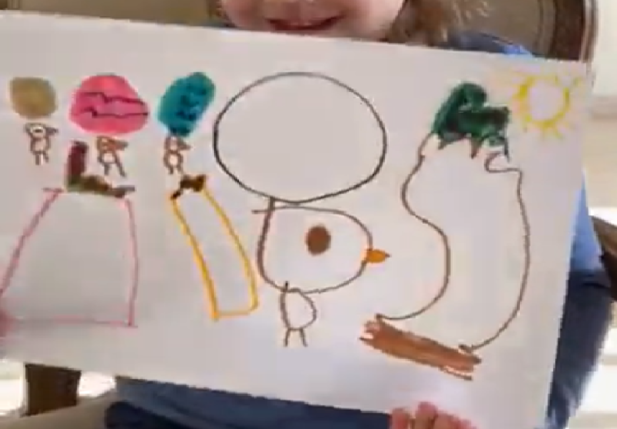 BsVfoundation's tweet photo. How nice is to listen to a story and then do a picture #StoryTimeIsFun #ListeningStoriesAtHome #LovelyDrawings #BSV #CognitaWay @BritishValencia https://t.co/vbHrw2tHZM