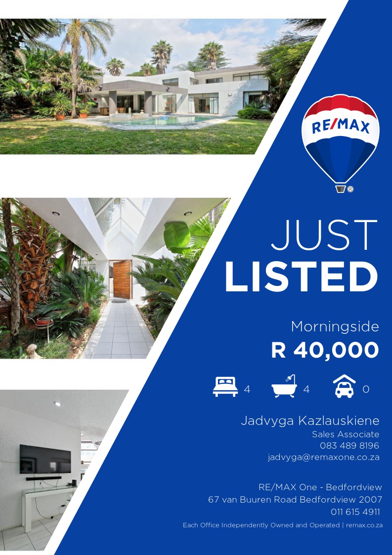 remaxone_sa's tweet photo. ❗️Just Listed❗️
Web Reference: RXBD-5460
Contact: Jadvyga Kazlauskiene (083 489 8196)

https://t.co/H0HCRnGNWh https://t.co/tKrFvMWOZ5