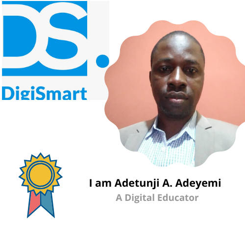 gbolaola's tweet photo. I am Adetunji Adeyemi. I am a Certified Digital Educator. Thanks to @digismartng

This is my first graphics design!!! #EDUCON2020 #digismartng https://t.co/WHTCczz7zJ