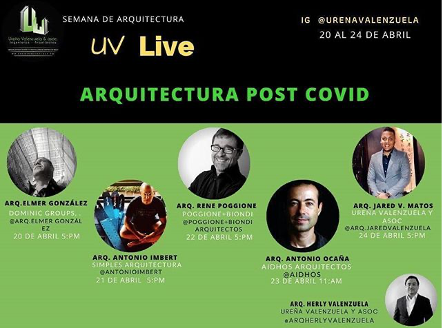 AlebatEducation's tweet photo. Algunos de los alumnos del Máster en Arquitectura Hospitalaria han organizado varios directos sobre temas relacionados con el sector: "Arquitectura Post Covid". Mañana, Antonio Ocaña, docente del Máster y hablará sobre “Tendencias en la arquitectura hospitalaria”. @aidhos1 https://t.co/SJWNmzvdm3