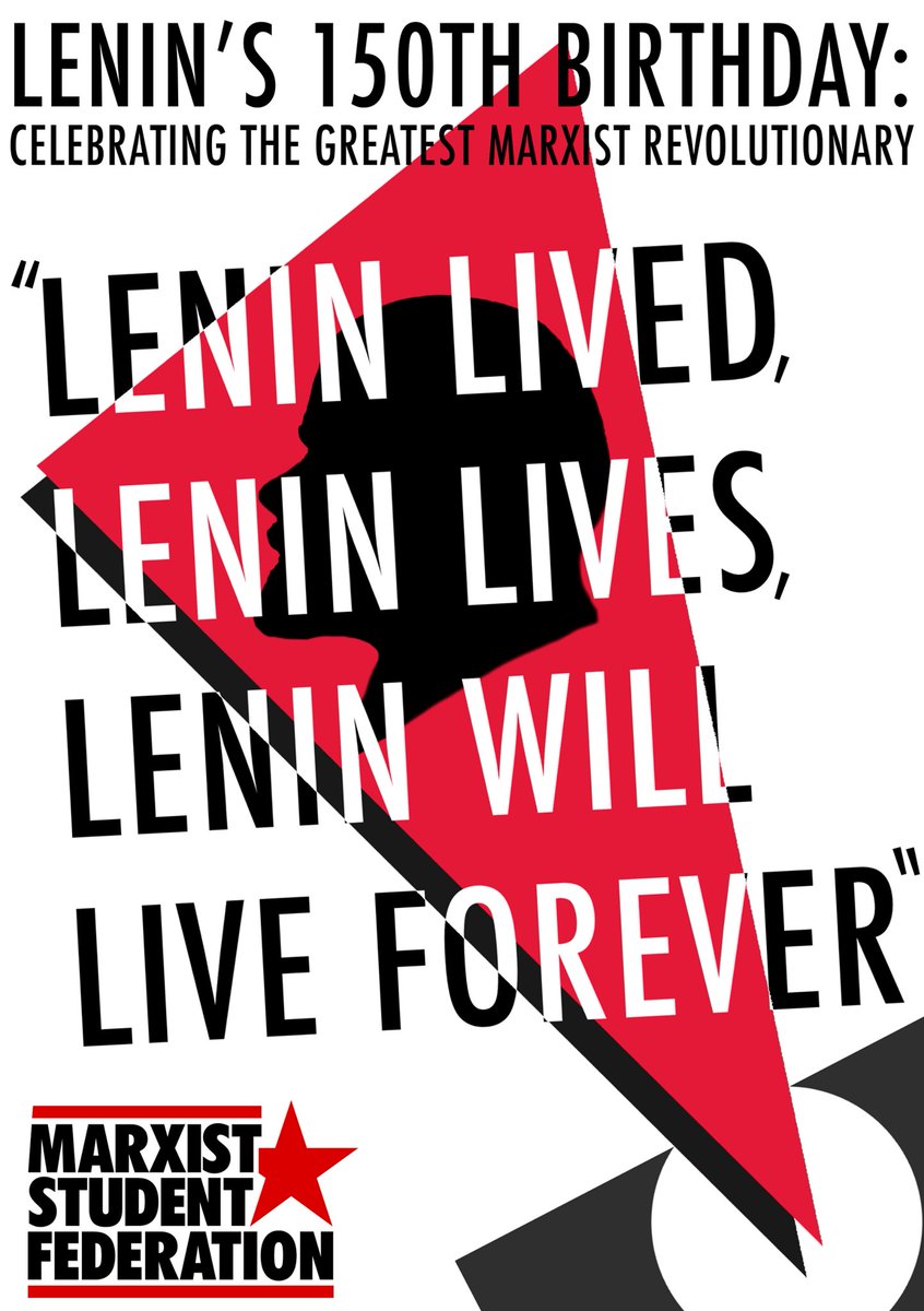 ☭ #LeninLives #Lenin150 

Celebrating 150 years since the birth of Lenin. 

TODAY: Livestream with Rob Sewell In Defence of Lenin: facebook.com/events/1865296…