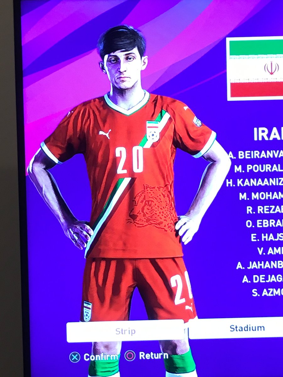 iran football jersey