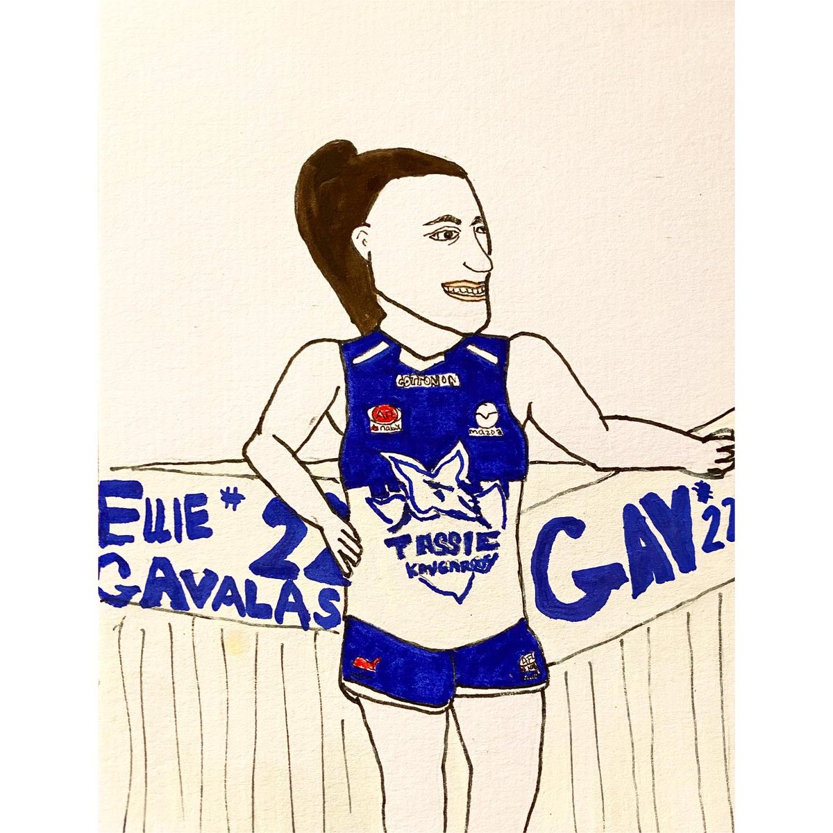 Surely this makes me her biggest fan? 
<a href="/aflwomens/">AFL Women's</a> #22 #elliegavalas