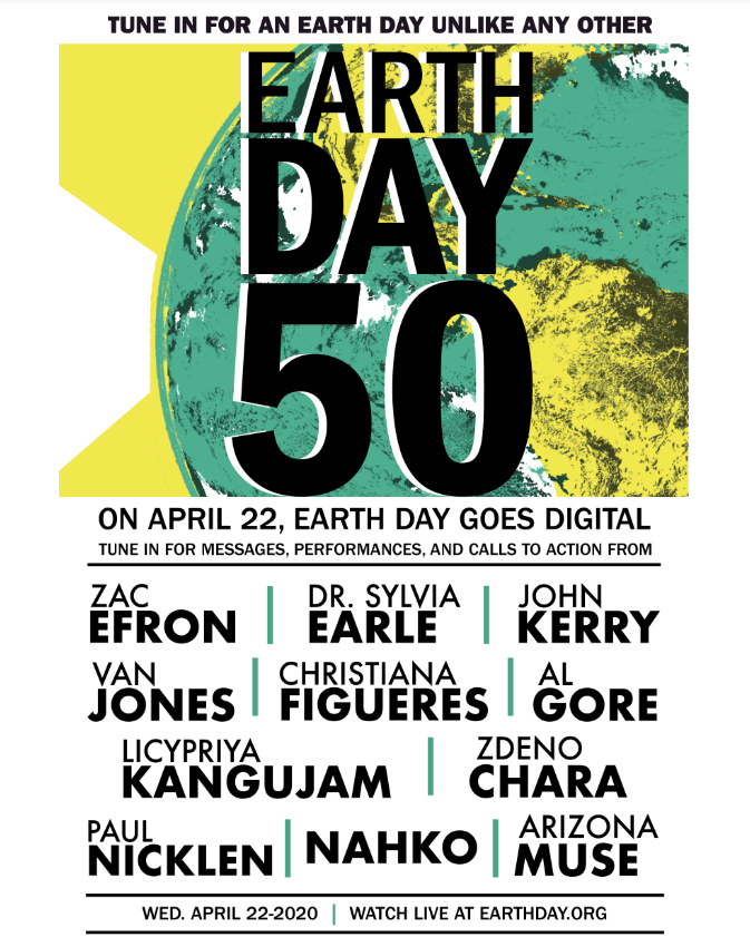 DubTechSummit's tweet photo. Today is the 50th anniversary of Earth Day!🌍
Join us to spread climate action awareness by tuning into the world's largest online climate conference with over 100+ speakers 📣 via @EarthDayNetwork
#TeamDTS will see you there! https://t.co/VfEFioTb9c
#EarthDay2020 #DTS20 https://t.co/5nujzF4XUH