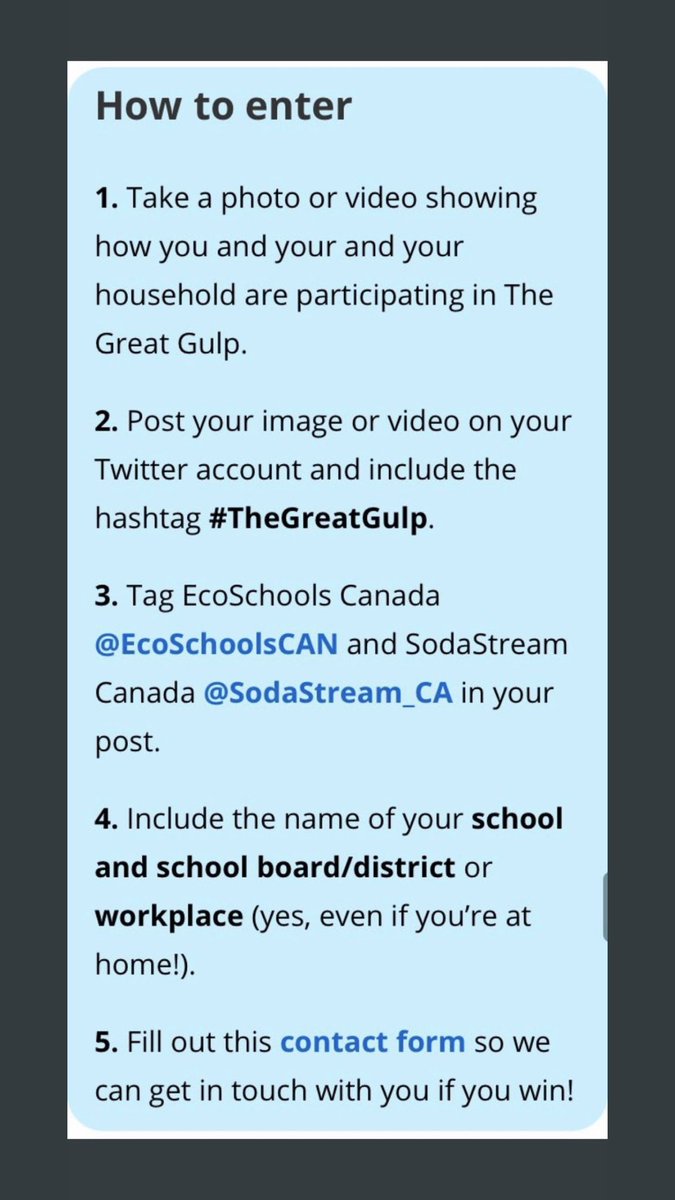 StGemmaEco's tweet photo. In honour of #EarthDay2020 I challenge you to take a picture of you or your family drinking from a reusable water bottle! For more rules and guidelines check out below. #saveourplanet #EarthDay #DrinkWater #TheBigGulp https://t.co/YLnwIuf4kc