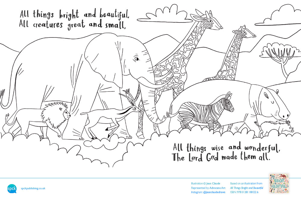 SPCKPublishing's tweet photo. This #EarthDay why not get the little ones to colour in this #ColouringSheet featuring illustrations from All Things Bright and Beautiful

You will find this free printable sheet alongside others here 👉 https://t.co/PUyNXfSrm5

Make sure to tag us with your finished work 🙂 https://t.co/oSYw3FGHmN