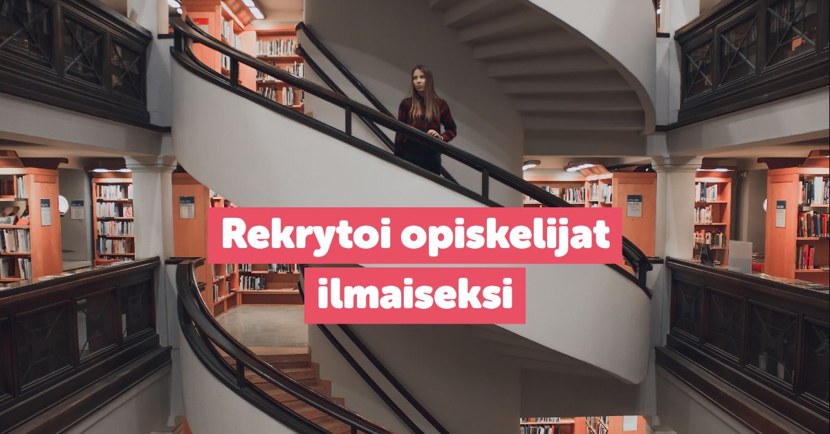 Tiitusapp's tweet image. Työnantaja – rekrytoi opiskelijat ilmaiseksi! 🤖 Tiituksessa on tuhansia potentiaalisia opiskelijoita oppilaitoksista ympäri Suomen ➡️ tiitus.fi/tyonantajille/ #työpaikkailmoitus
