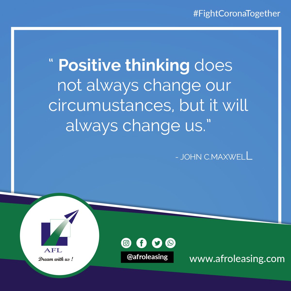 afroleasing's tweet photo. Keep Positive, keep Going.☘ #Stayhome #StaySafeUG #Afroleasing #Leasing #WednesdayThoughts #COVIDー19 https://t.co/9Mj85i8bs3