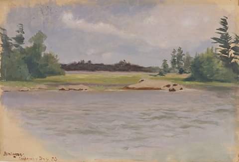 To brighten your day (and your feed), we wanted to share a little sunshine along with other participating museums across the country.  Check out #MuseumSunshine to see more sunny artworks.

Chippewa Bay
1888
Oil on paper
#goodmorningRemington
#museumFromHome