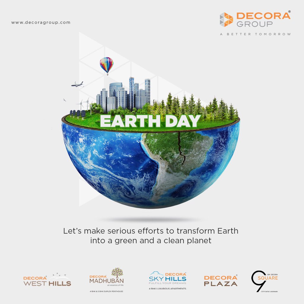 decoragrp's tweet photo. Let’s make serious efforts to transform Earth into a green and a clean planet
#DecoraGroup #Rajkot #RealEstate #RajkotRealEstate #ABetterTomorrow #EarthDay #EarthDay2020 #PlanetEarth #Planat #Earth #SaveEarth #COVID_19 #COVID19 #IndiaFightsCorona #Coronavirus #StayHomeStaySafe https://t.co/IEuFiwmMPx