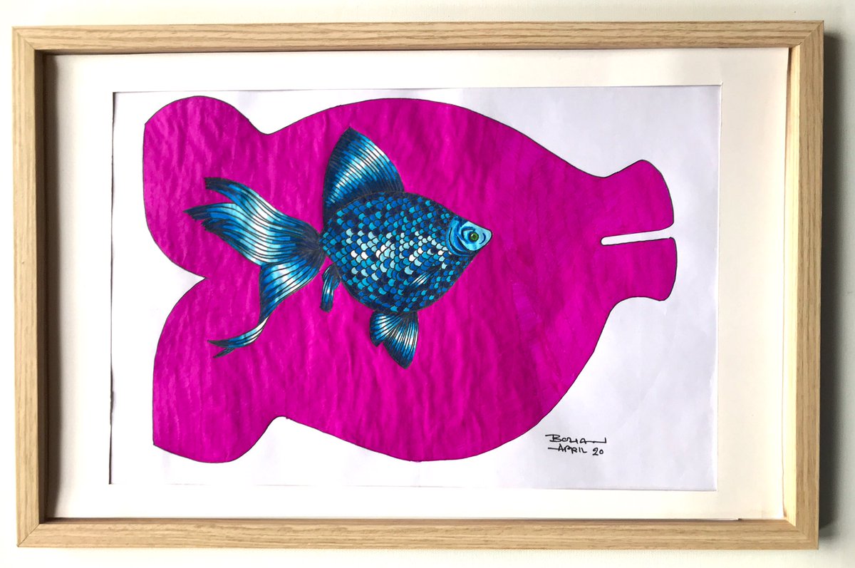 Please note that some works are gone already & it’s first come, first served. To see what’s available look at my Etsy:  http://etsy.com/ie/shop/robbohan If you see something that’s not listed in my shop but in this thread just ask!The Blue Goldfish (2020)