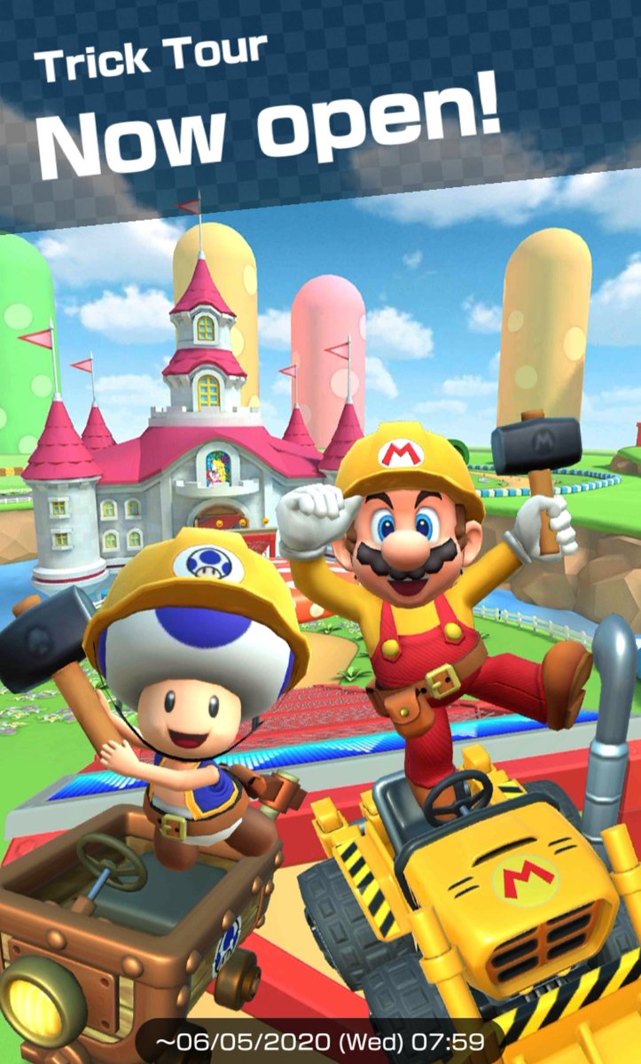 Mario Kart (Tour) News on X: News: Trick Tour starts now! #MarioKartTour  PS: Stay tuned for updates/datamining!  / X