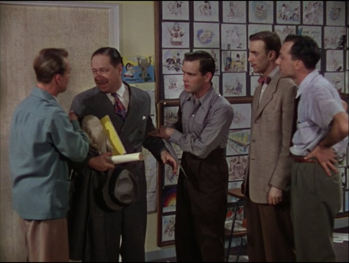 That said, Doris and the other ladies don't seem to notice or mind, leading Benchley swiftly on to the Storyboard department, where he meets real luminaries peppered in around actor Alan Ladd. Considering my current profession, I expected to be more enthralled with this scene...