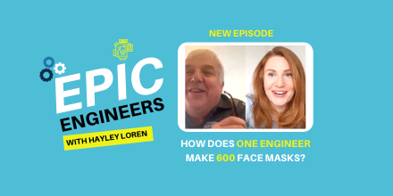 TheHayleyLoren's tweet photo. How do you make 600 face shields in 3 weeks?💪
Today on #EpicEngineers I speak to @mikepford who's turned his home into a face shield factory! He explains key challenges and the startling object a key worker used for protection.  👉🏼WATCH now https://t.co/t95d7YdJb7
#engineer https://t.co/SCeu0JsRZZ