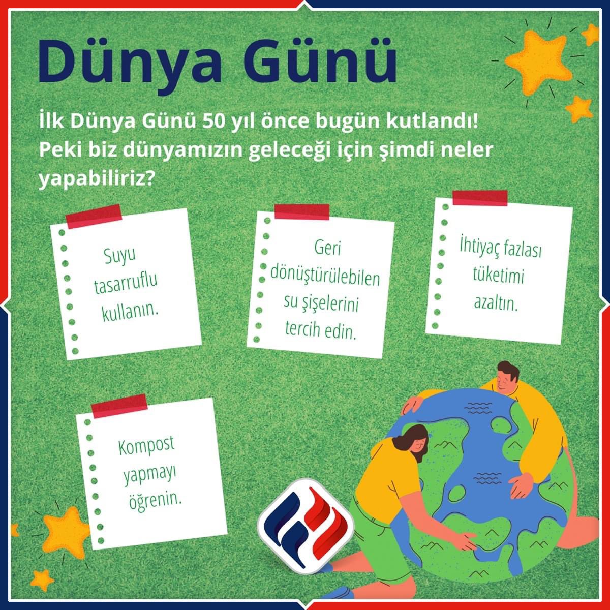 50. yılı kutlanan #DünyaGünü'nün bu seneki teması İklim Değişikliği! Siz de iklim değişikliğindeki sorunları azaltmak için üzerinize düşeni yapabilir ve dünyamız için çözüm arayışında etkin görev alabilirsiniz. 💚🌎

#finaokulları #iklimikoru #earthday2020