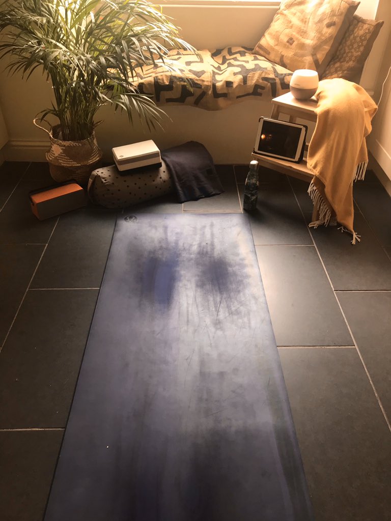 Beginning wk5 of wheezy breath but managed a full Angie flow <a href="/TribeYoga/">Tribe Yoga</a> .... on the road to recovery 💕