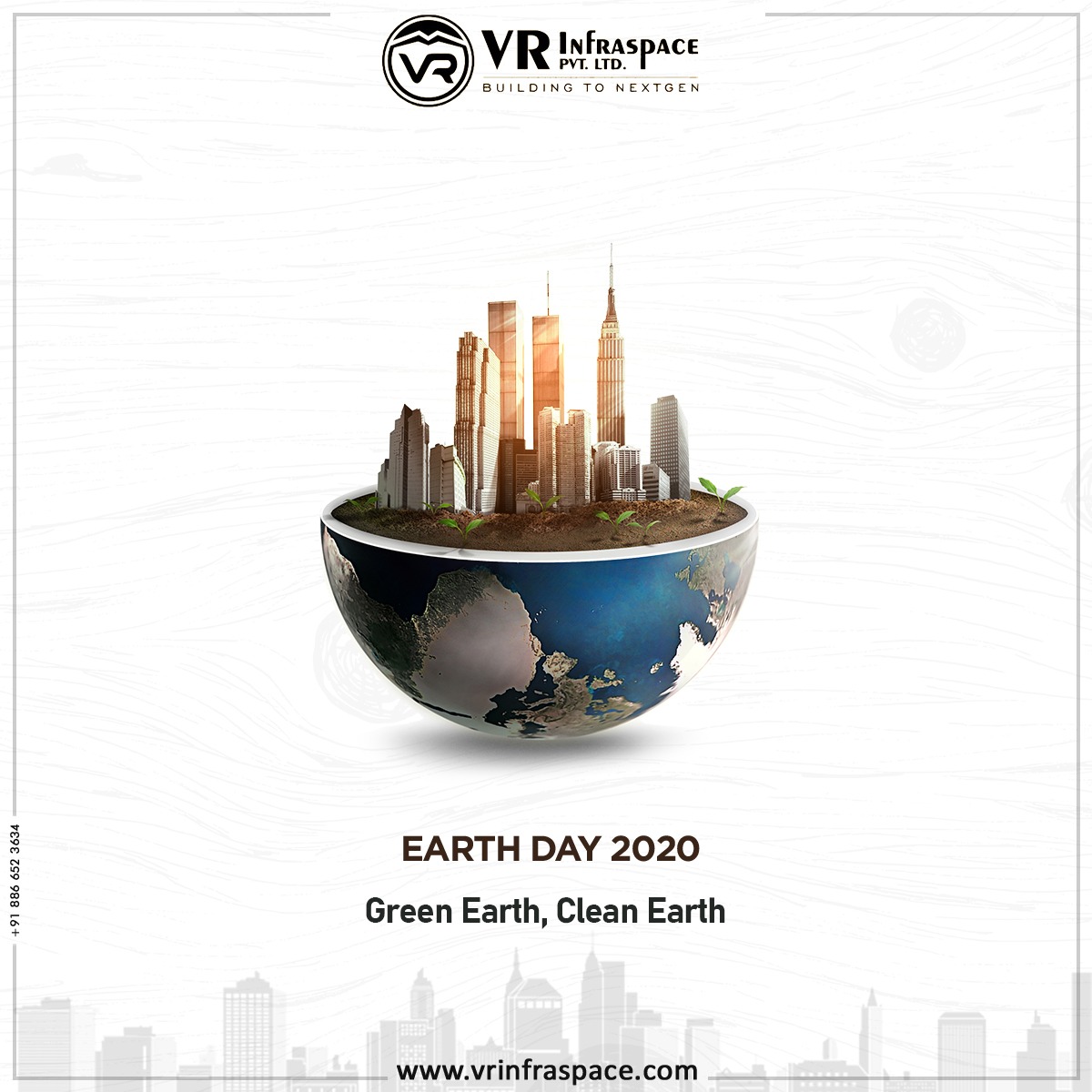 VR_Infraspace's tweet photo. Earth Day!
The Earth is what we all have in common.
#EarthDay2020 #EarthDayAtHome #HappyEarthDay #vrinfraspace #vrimperia #vrone #celebrityluxuria #residentialprojects #commercialproperty #newprojects #realestate #vadodara #baroda #fightageintscorona #StayHomeStaySafe #stayhome https://t.co/46vzKMhuti