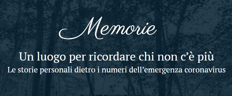 gazzettaReggioE's tweet photo. Perchè nasce il portale #Memorie, dedicato alle vittime del #Coronavirus  @VicinanzaL : "Nessuno può essere ridotto a un numero"  https://t.co/QsQGCDLqON https://t.co/BZrMcU53Hb
