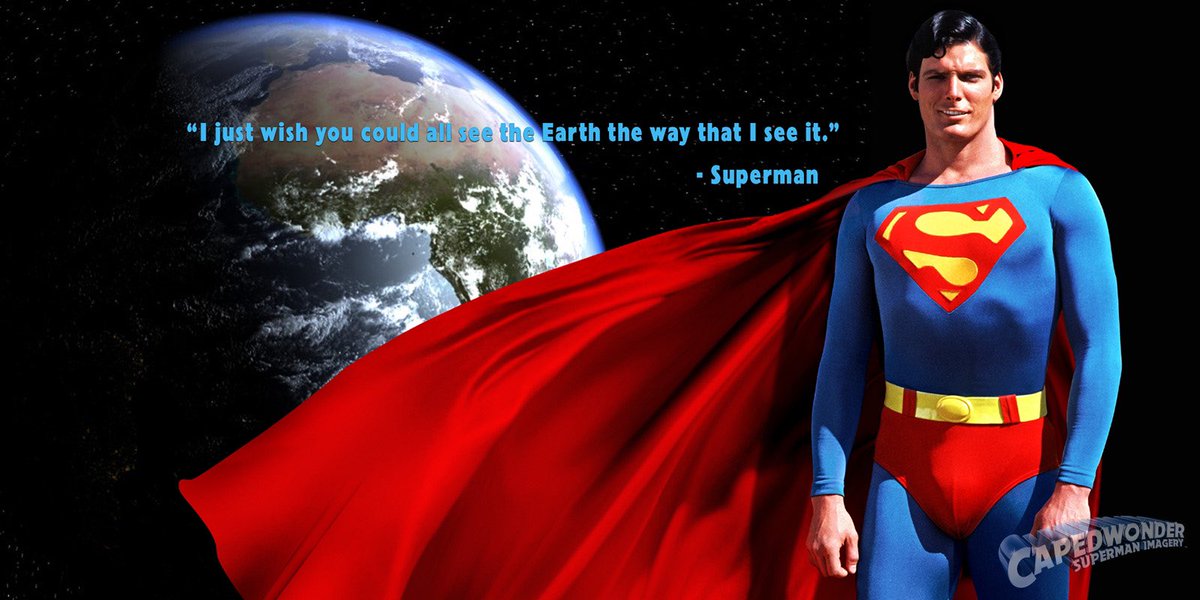 CapedWonderJim's tweet photo. Today, April 22nd, is Earth Day. #earthday2020 #supermanearthone #planetearth2020 #oneworld #cleanearth #christopherreeve https://t.co/mRfna3lKFc
