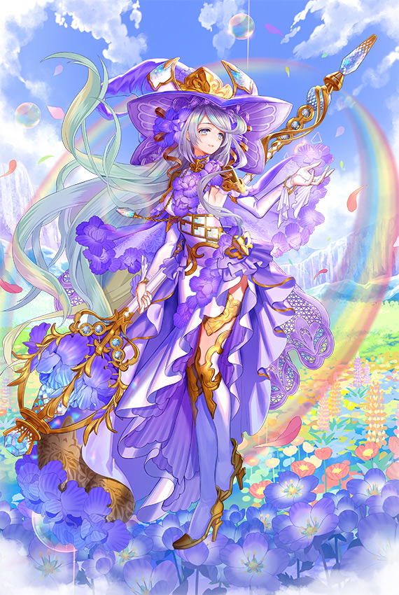 チェインクロニクル公式 レジェンドフェス キャラ紹介 彩虹の大魔法使い シヴァーニ 魔法使い 魔 Cv 今井麻美 絵 文太 みんなの残した色彩が 虹を作りて奇跡を起こす さぁ 迷わず進みましょう レジェンドフェス は5月12日 火 10 59