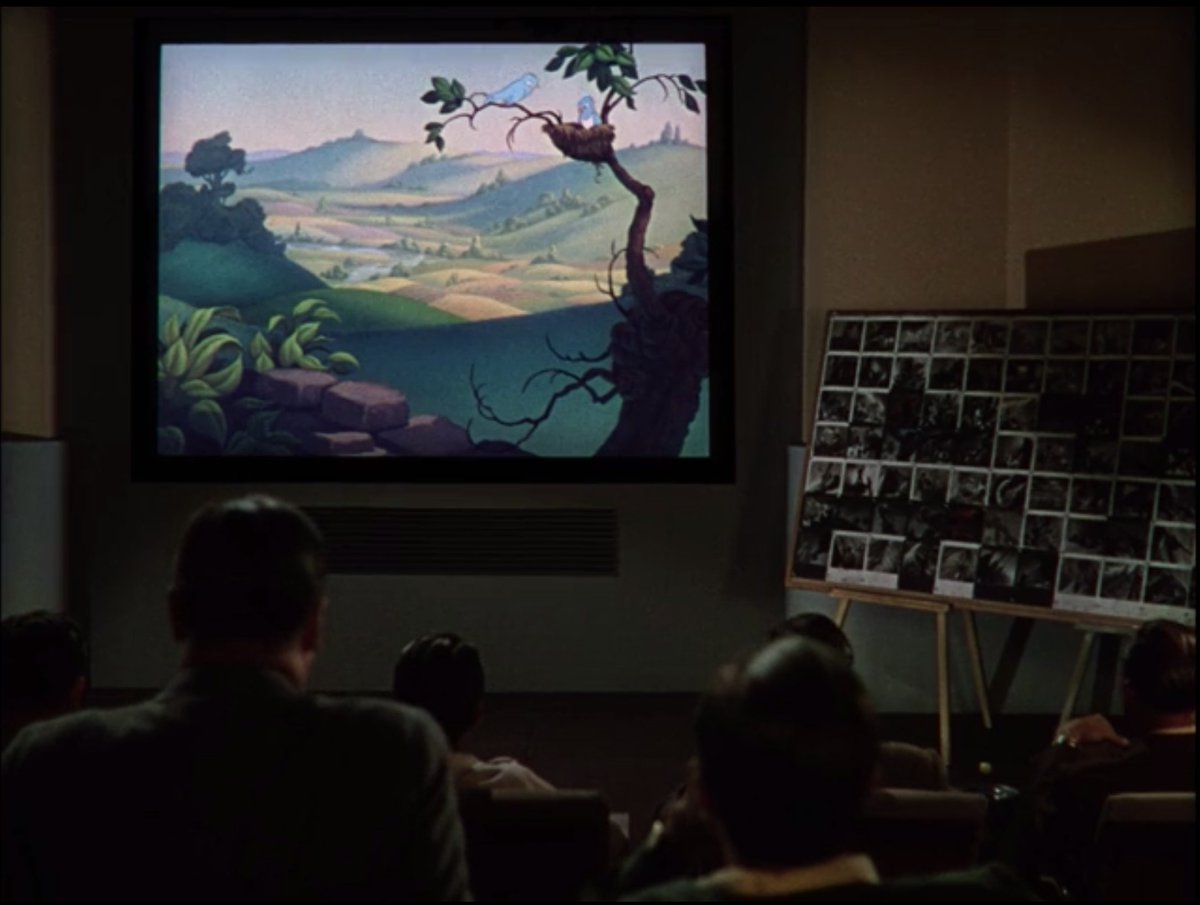 And then we finally get to the whole reason for this absurd framing structure: The revelation that Walt has just finished making a short based on "The Reluctant Dragon", treating the patient audience, at long last, to the titular role for the final 20 minutes or so...