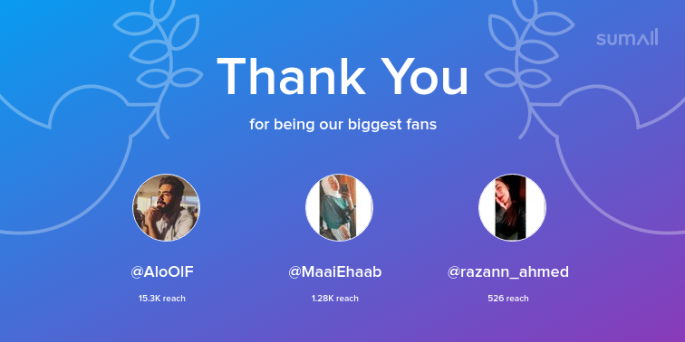 _m4m4___'s tweet photo. Our biggest fans this week: AloOlF, MaaiEhaab, razann_ahmed. Thank you! via https://t.co/tGkhdPwinP https://t.co/WKKMoTdR8n