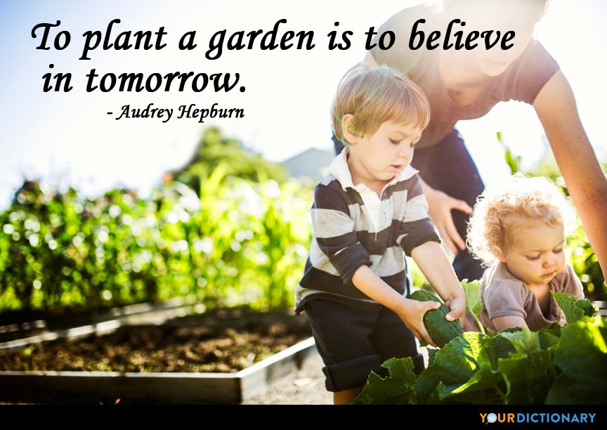 Geko1967's tweet photo. To plant a garden is to believe in tomorrow. #AudreyHepburn https://t.co/CTq9dl7dPH