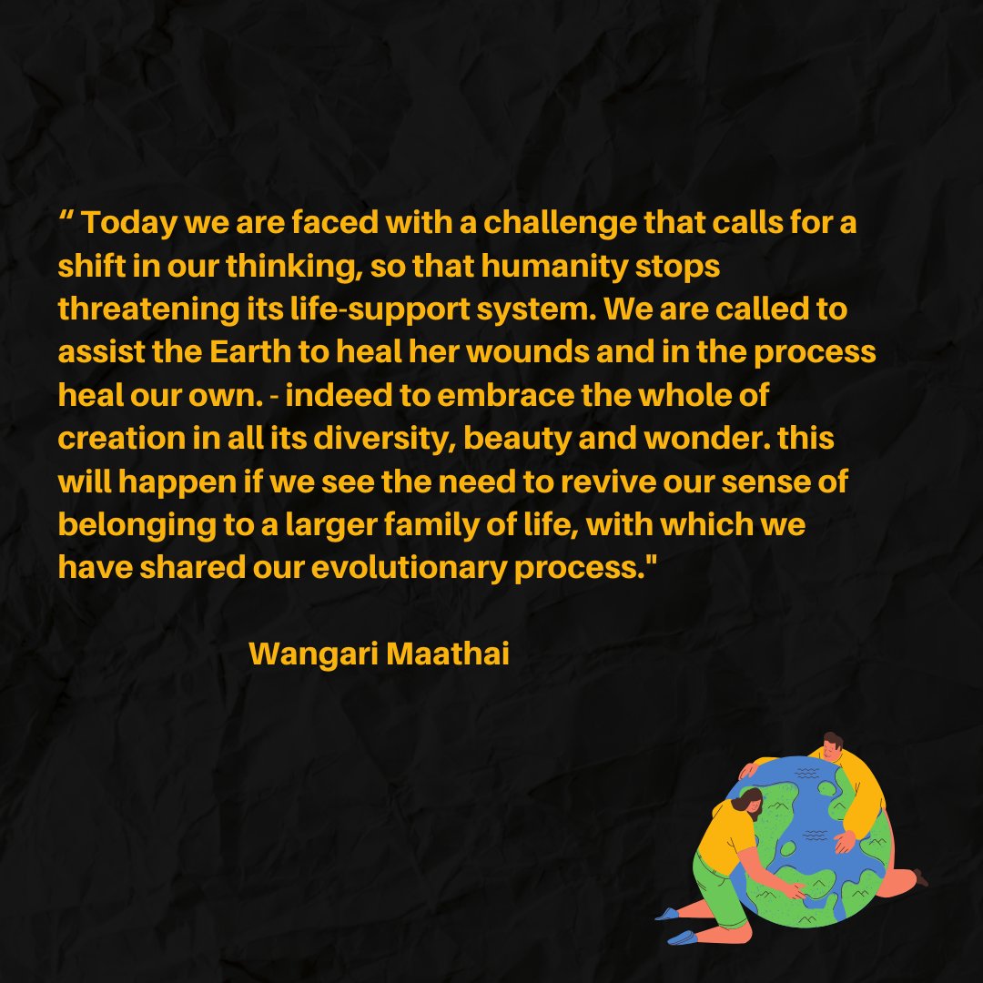WangariMaathai's tweet photo. Let us assist the earth to heal her wounds during this period.
#wangari80  #wearewangari 
#EarthDay2020  #EarthDay 
#wangarimaathaifoundation
#TogetherApart  #beahummingbird #Ubuntu
#courageousleadership #daimauhurupark https://t.co/6wmSMajrGM