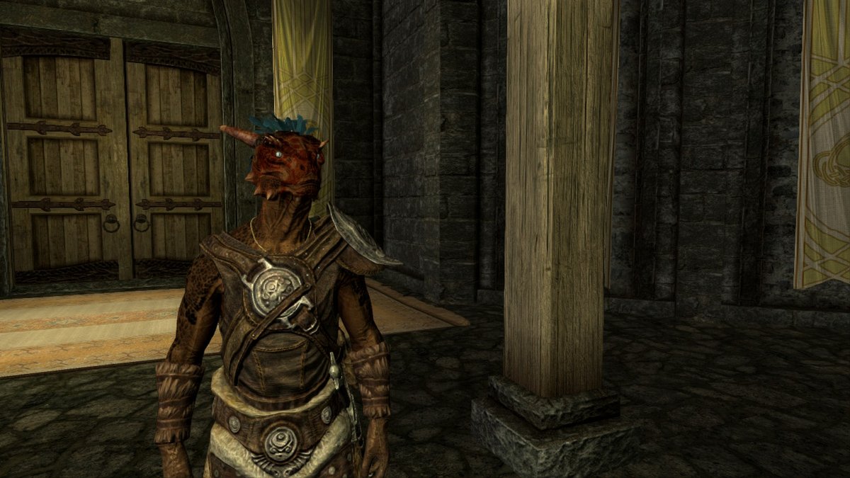 So I have followed some rp Twitter& #39;s, and then decided to make it easier on myself by making 2 diffrent rp accounts. One for my female poke-sona (Art done my @/LycNic ) and another for a male argonian I made (litterly Skyrim screenshots) ((2/?))
