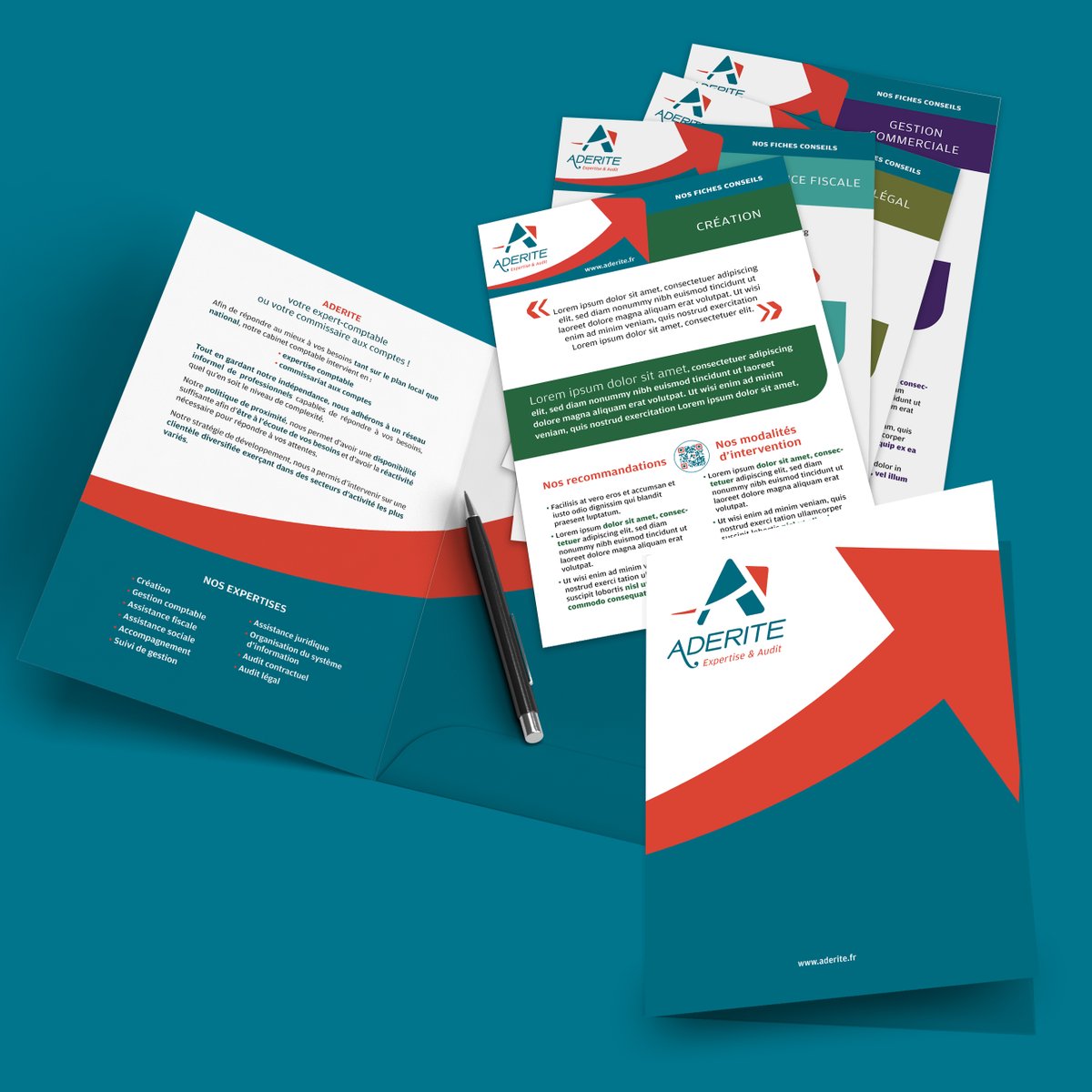 AbovoDesign's tweet photo. Aderite, cabinet d’Expertise Comptable et de Commissariat aux Comptes, avait fait appel à @AbovoDesign pour créer son identité visuelle. 
Sa nouvelle image de marque est désormais appliquée sur l'ensemble de ses supports de communication ! 
+ d'infos > https://t.co/09weDqoCJO https://t.co/h5Ef6v5ozK