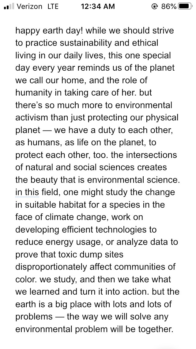 so I was /gonna/ write a short (!!) note about environmentalism but it turned into this ESSAY ,, feel free to skip but just know it is an ongoing movement that relies on science, policy, activism, empathy, and consciousness of sociopolitical, economic, and racial inequities.