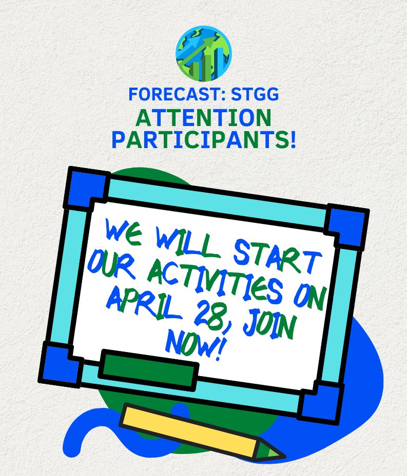 forecastSTGG's tweet photo. Register now!

Facebook Page: https://t.co/CnQqHHKZfo
Instagram: https://t.co/QML9sXUTuF

#WesleyanSHS
#GroupImpactProject
#HUMSSCulminating https://t.co/w6453XmWVY