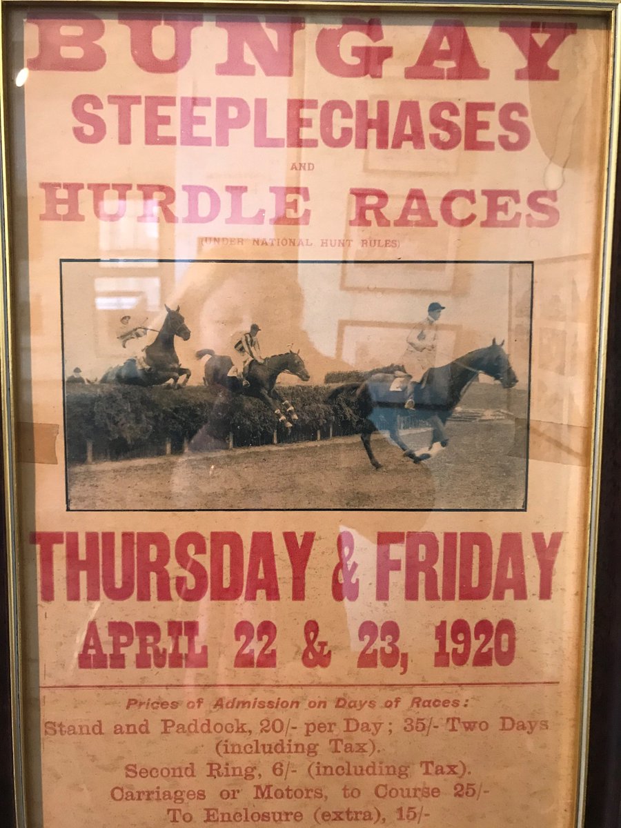 Horse racing in #Bungay 100 years ago today!