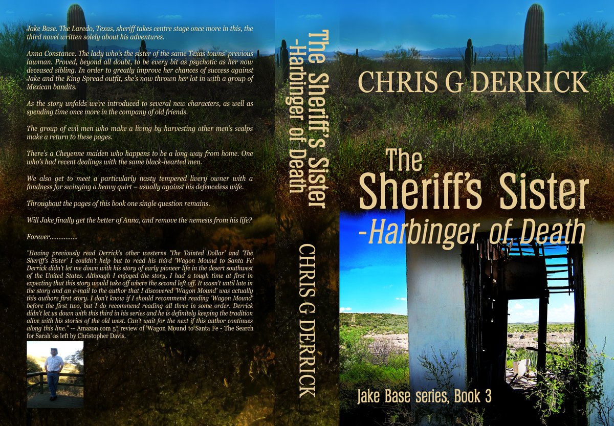 The #Texas lawman’s hittin’ the trail again – hard!
Catch up with #JakeBase in his latest adventure.
amzn.to/2jMFyEz
Anna remains ever present – just itchin’ for the opportunity to shed Jake’s blood.
Why not make the journey………?
#western #Laredo #adventure